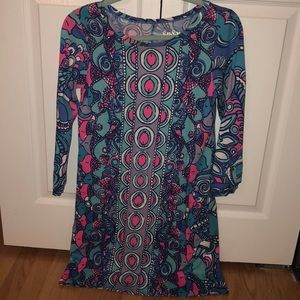 Lily Pulitzer Multi Color 3/4 length sleeve dress